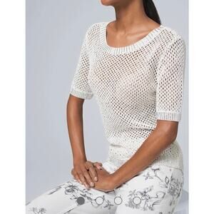 White House Black Market Embellished Pull Over Sparkle Sweater, Size S